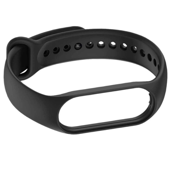 Correa Repuesto Pulsera Goma Brazalete Compatible Mi Band 7 6 5 Amazfit 5 Negro
