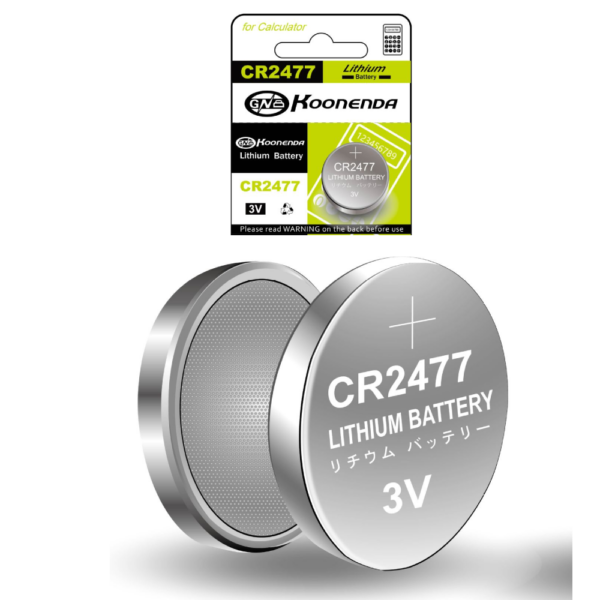 Pila de Botón de Litio CR2477 3V DL2477 ER2477 GPR2477 Koonenda