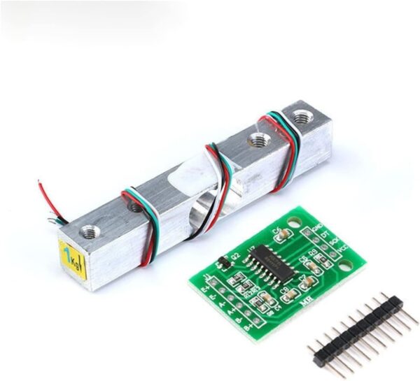HX711 Módulo Conversor + Celda de Carga 1kg A/D 24 Bits