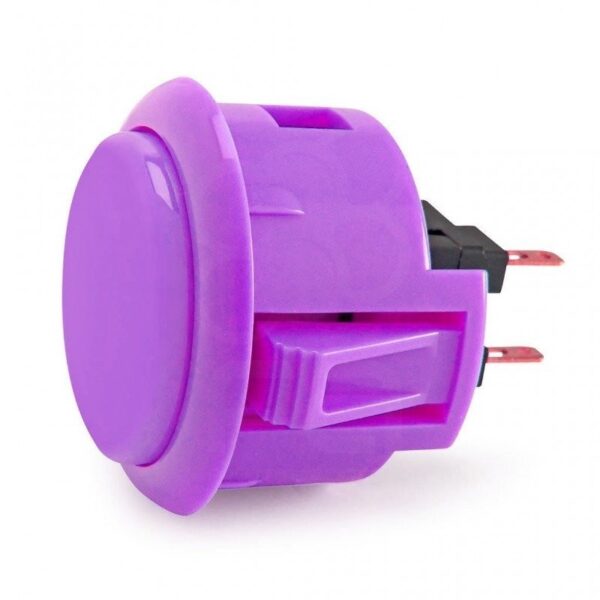 Pulsador Arcade 30 mm para Recreativas y Bartops Morado