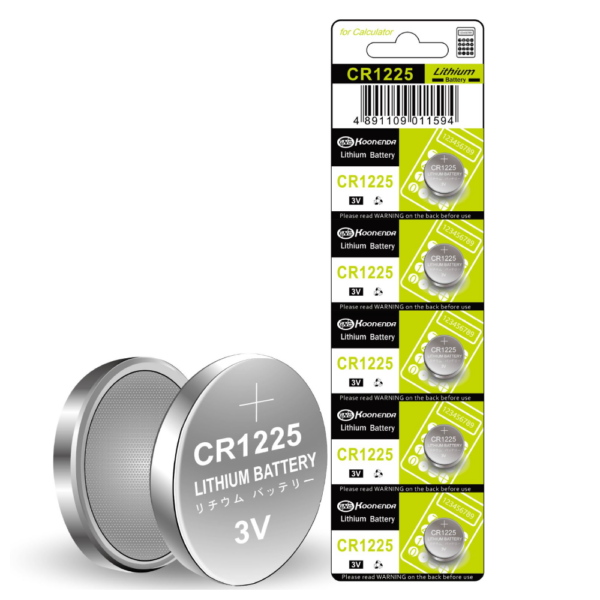 5x Pila de boton bateria Litio CR1225 3V Koonenda