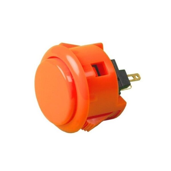 Pulsador Arcade 30 mm para Recreativas y Bartops Naranja