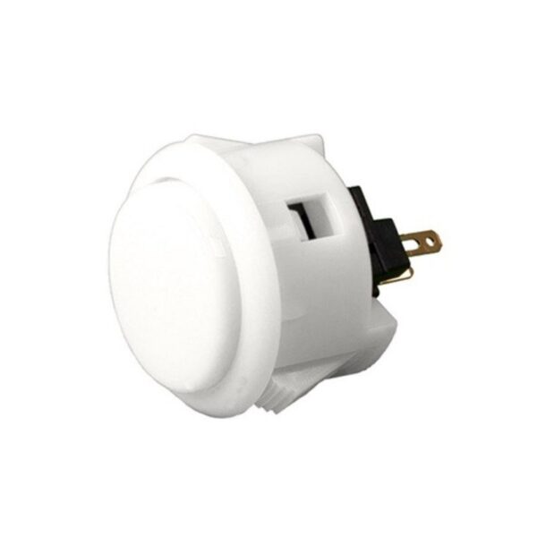 Pulsador Arcade 30 mm para Recreativas y Bartops Blanco