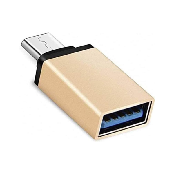 Adaptador USB 3.0 Hembra a Tipo C USB 3.1 Macho OTG BRONCE