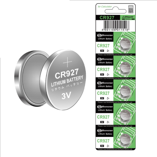 5x Pila de boton bateria Litio CR927 3V Koonenda