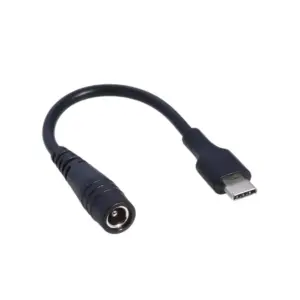 Cable Adaptador de Carga DC 5.5×2.1mm Hembra a USB-C Macho