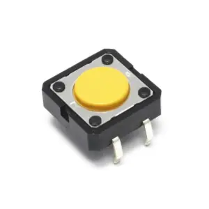 Pulsador Táctil Omron B3F-4005 de 12x12x4.3mm Amarillo