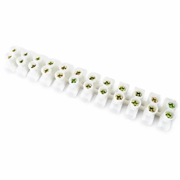 Regleta de conexión de 12 bornes 20A clemas para cable 2.5 a 4 mm2