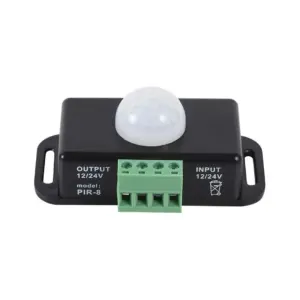 Detector Sensor Movimiento PIR Infrarrojo Interruptor con temporizador 12V-24V N