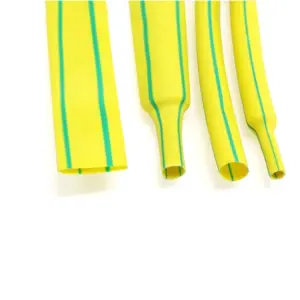 Funda termorretractil 3 mm 2:1 Amarillo/Verde – 1 metro