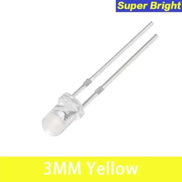 Diodo LED 3mm Amarillo