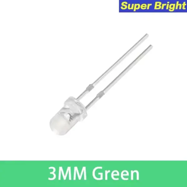Diodo LED 3mm Verde