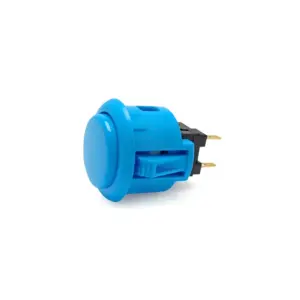 Pulsador Arcade Japones 24 mm Azul