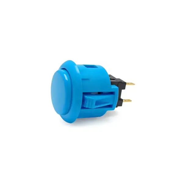 Pulsador Arcade Japones 24 mm Azul