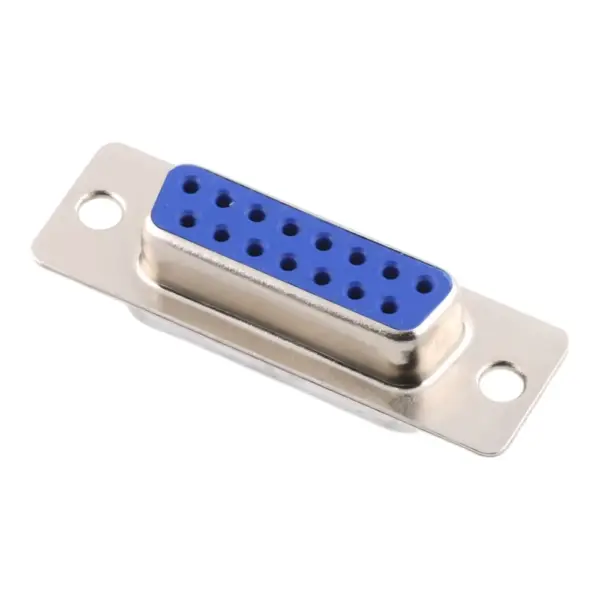 Conector DB15 Hembra D-Sub de 15 Pines para Soldar a Cable