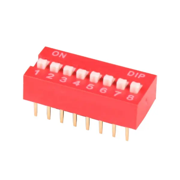 Interruptor DIP Switch 8 Posiciones (8P) - Paso 2.54 mm