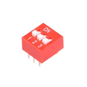 Interruptor DIP Switch 3 Posiciones (3P) – Paso 2.54 mm