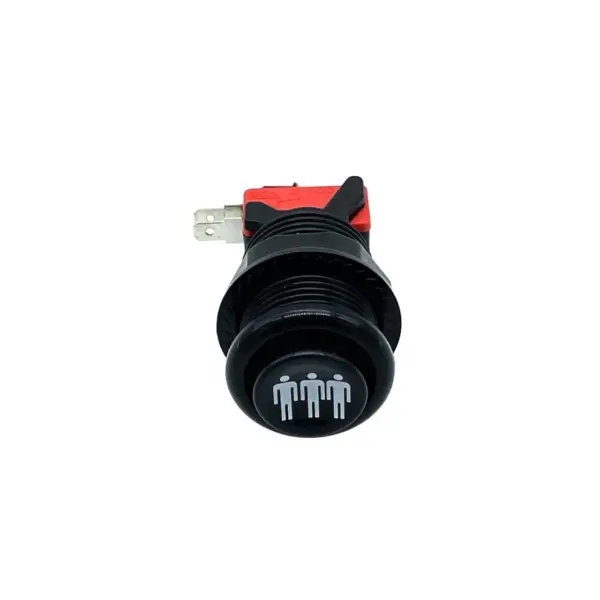 Pulsador Arcade Americano Cóncavo 28mm 3 Player Negro con Microinterruptor